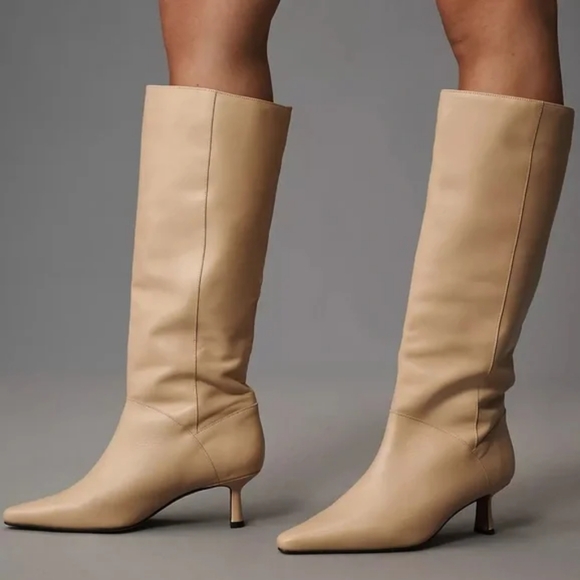 NIB, Anthropologie Knee-High Pointed-Toe Boots - Picture 3 of 7